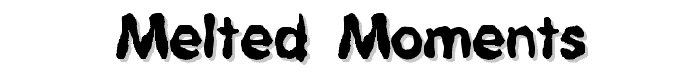 Melted Moments font